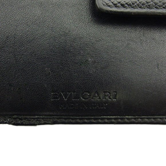 BVLGARI W Hook Wallet Bulgari Brugali Leather Authentic - Picture 7 of 12